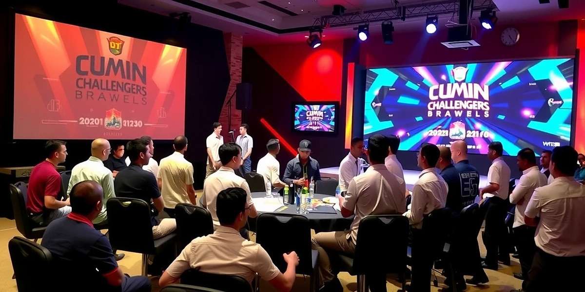 Cumin Challengers Brawl Local Tournament Cumin Challengers Brawl local tournament in Mumbai with players competing on stage